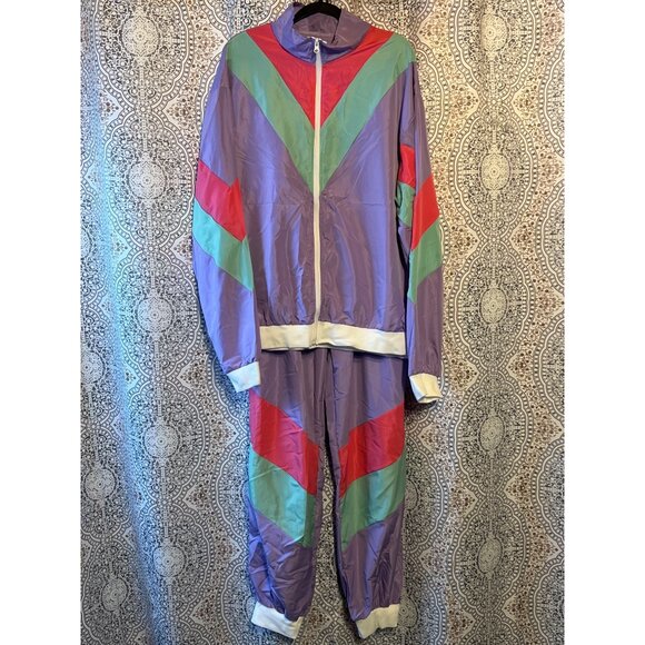 Other - 90s Hip Hop Costume Retro Style Tracksuit Jacket & Pants Set Size 2X